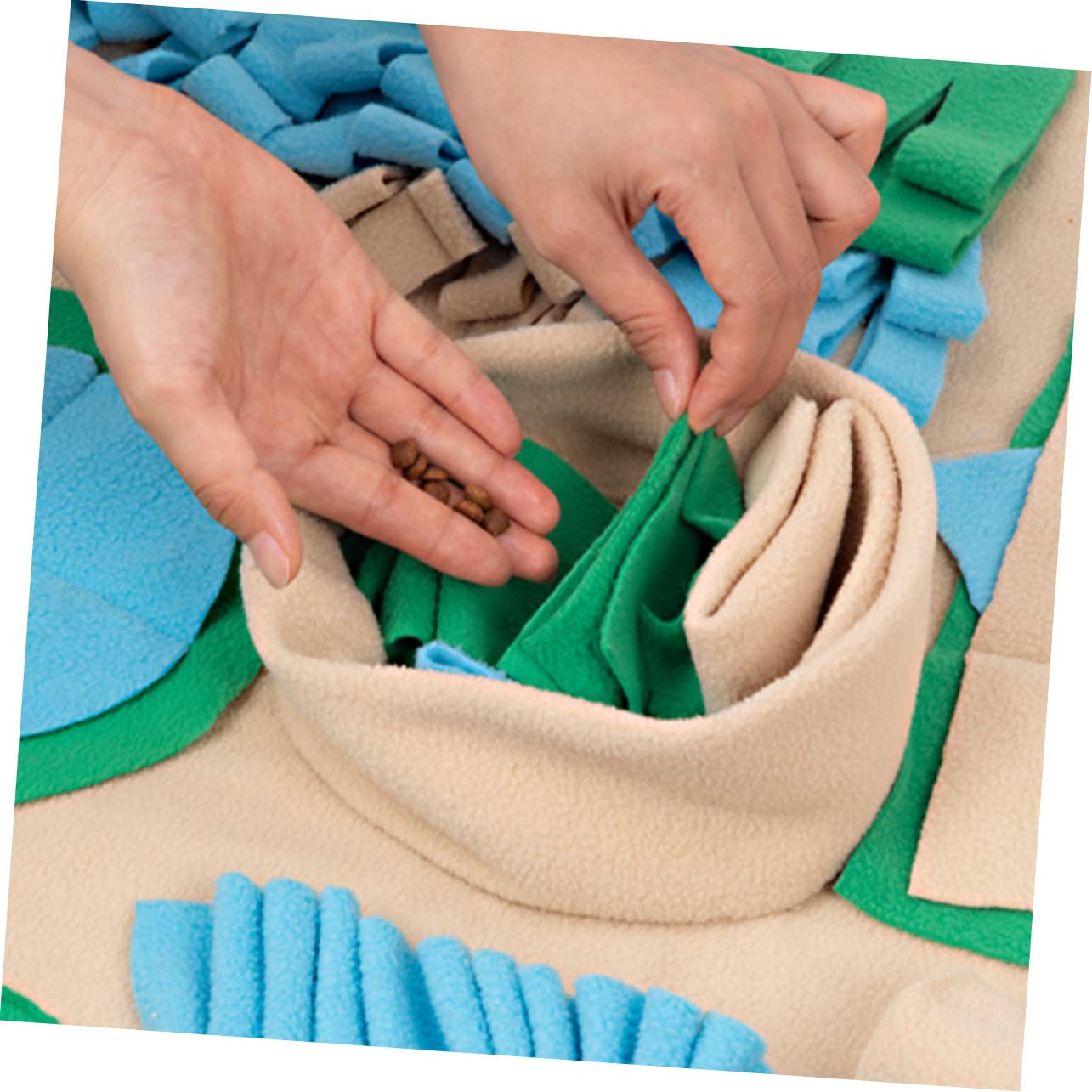 Milisten Fußmatte mit Realistischem Design Haustier aus Polar Fleece zur Gewichtsreduktion und Energieverbrauch bei Hunden für Langsames Füttern und Training