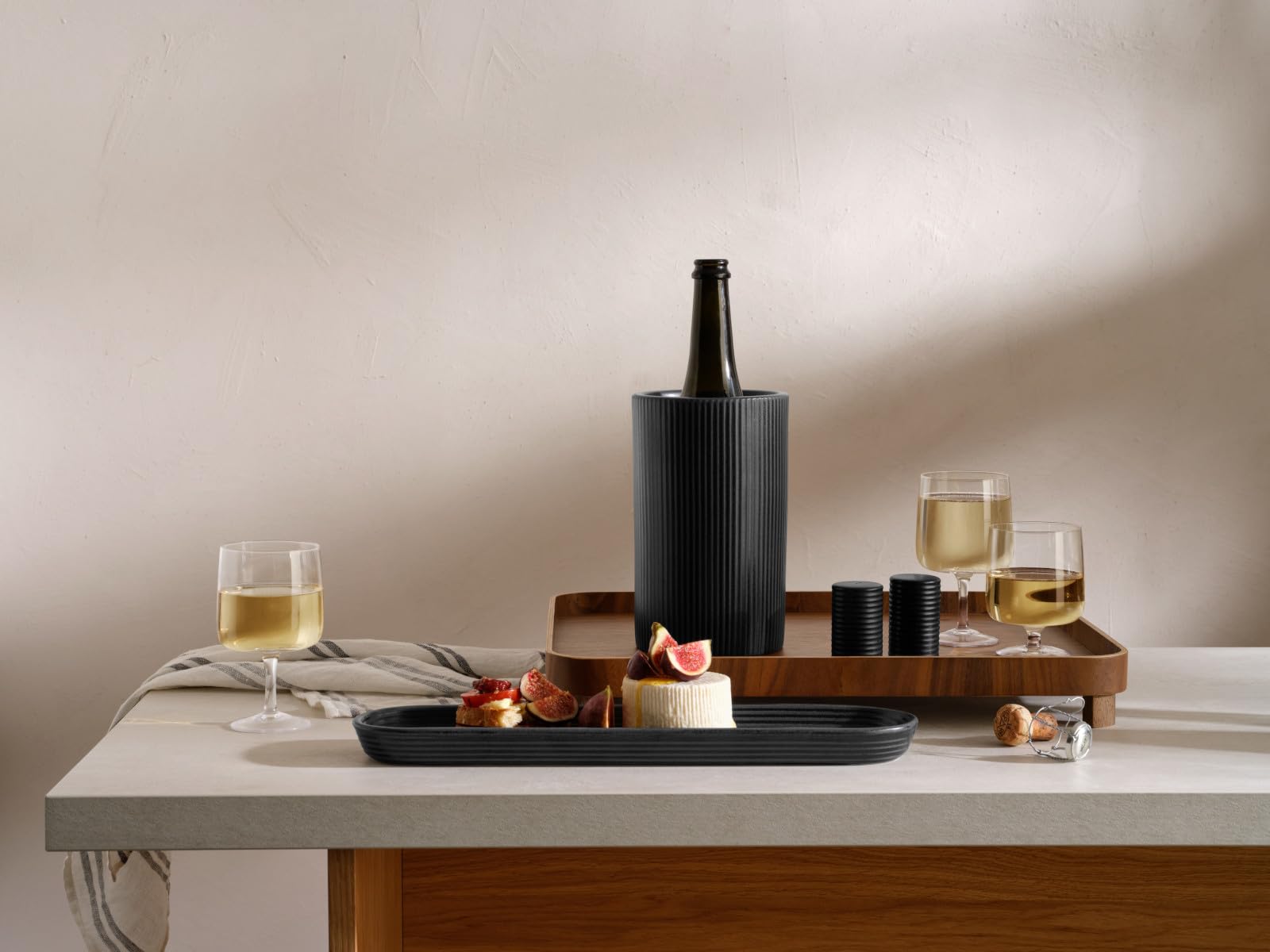 ASA kitchen'art Baguetteschale schwarz 40,5x9,5x3cm