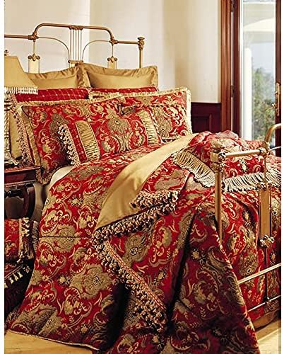 Sherry Kline China Art Red Juego de edredón de 6 piezas King