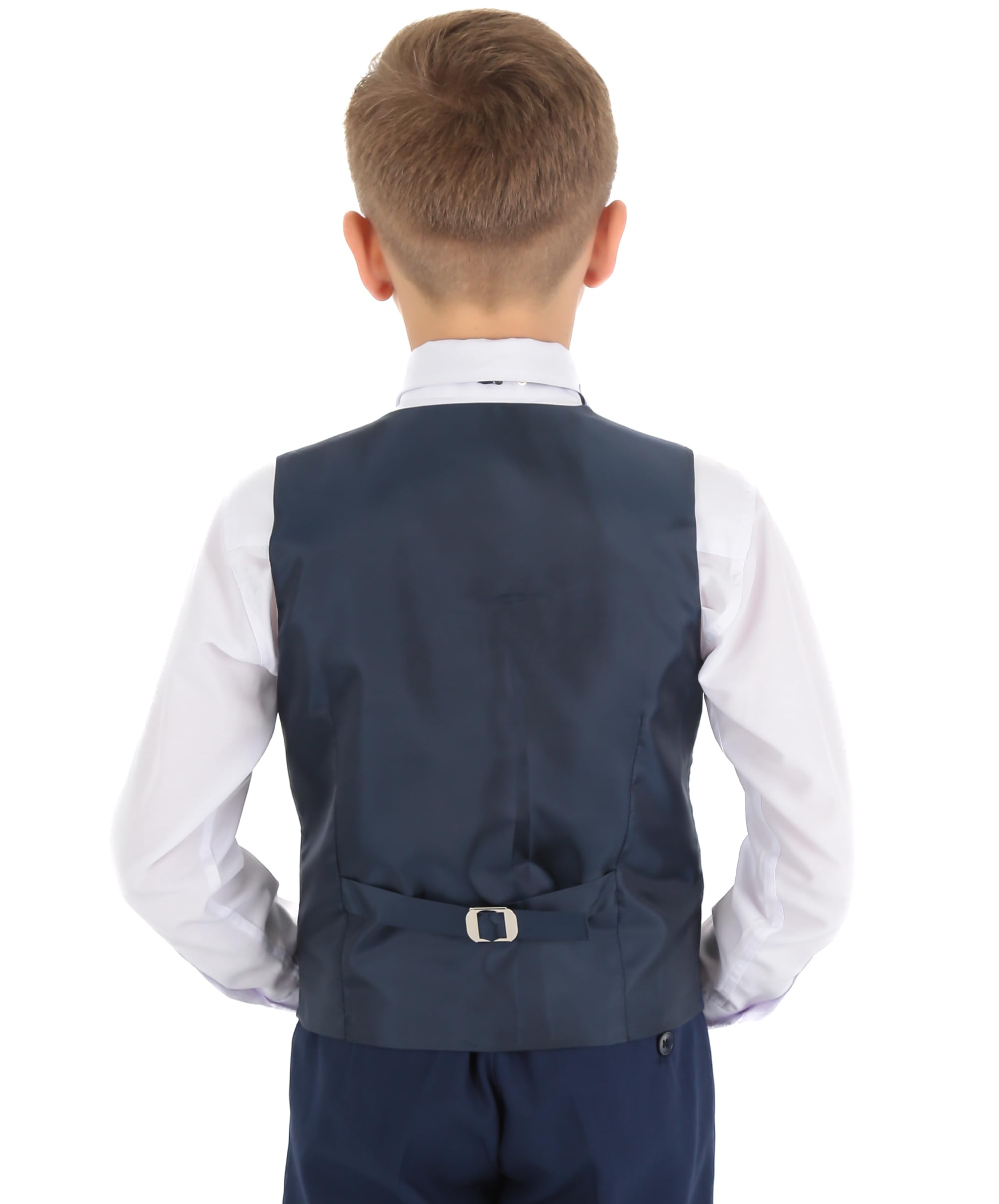 SIRRI Abiti da Sposa Slim Fit per Ragazzi, Set Completo di Abiti Formali a Spina di Pesce da 8 Pezzi