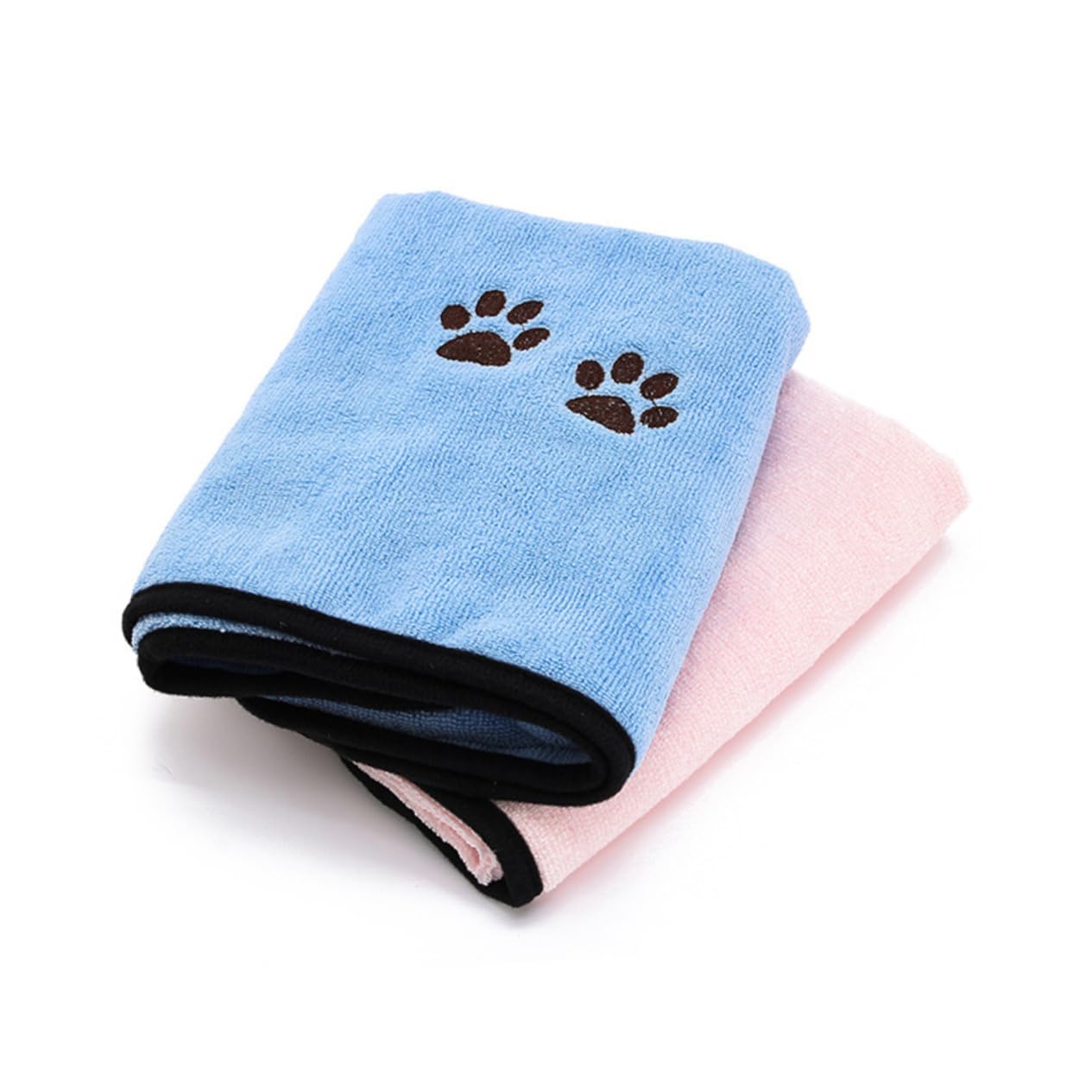 Serviette de bain pour chien en microfibre lot de 2