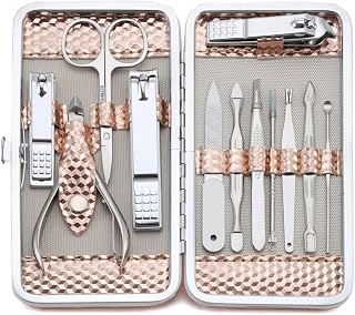 Nail Clippers, Professional 12Pcs Rose Gold Manicure Pedicure Set,Stainless Steel Nail Care Kit for Travel & Home Nail Kit