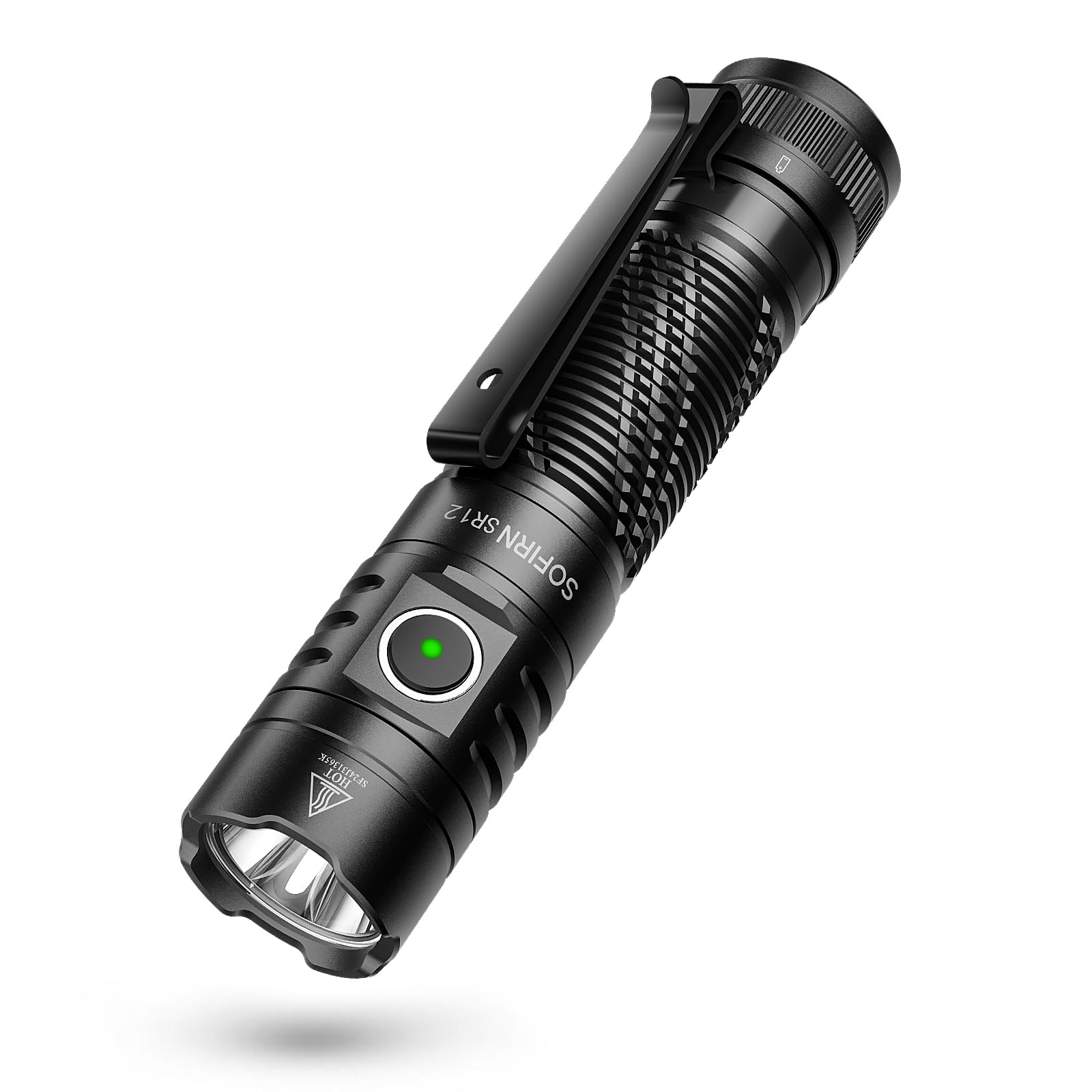 Sofirn SR12 lampe rechargeable à DEL – poche lumineuse EDC, 396,2 m, haute luminosité, étanchéité IP68, interface