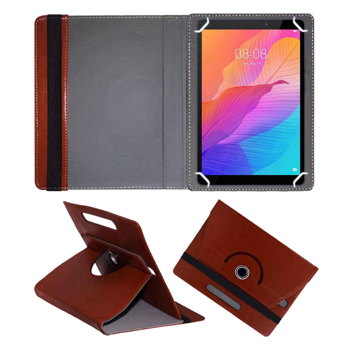 Fastway Rotating Leather Flip Case for Huawei MatePad T8 LTE 32 GB 8 inch with Wi-Fi+4G Tablet Stand (Brown) (B08JMD69FN) Amazon Price History, Amazon Price Tracker