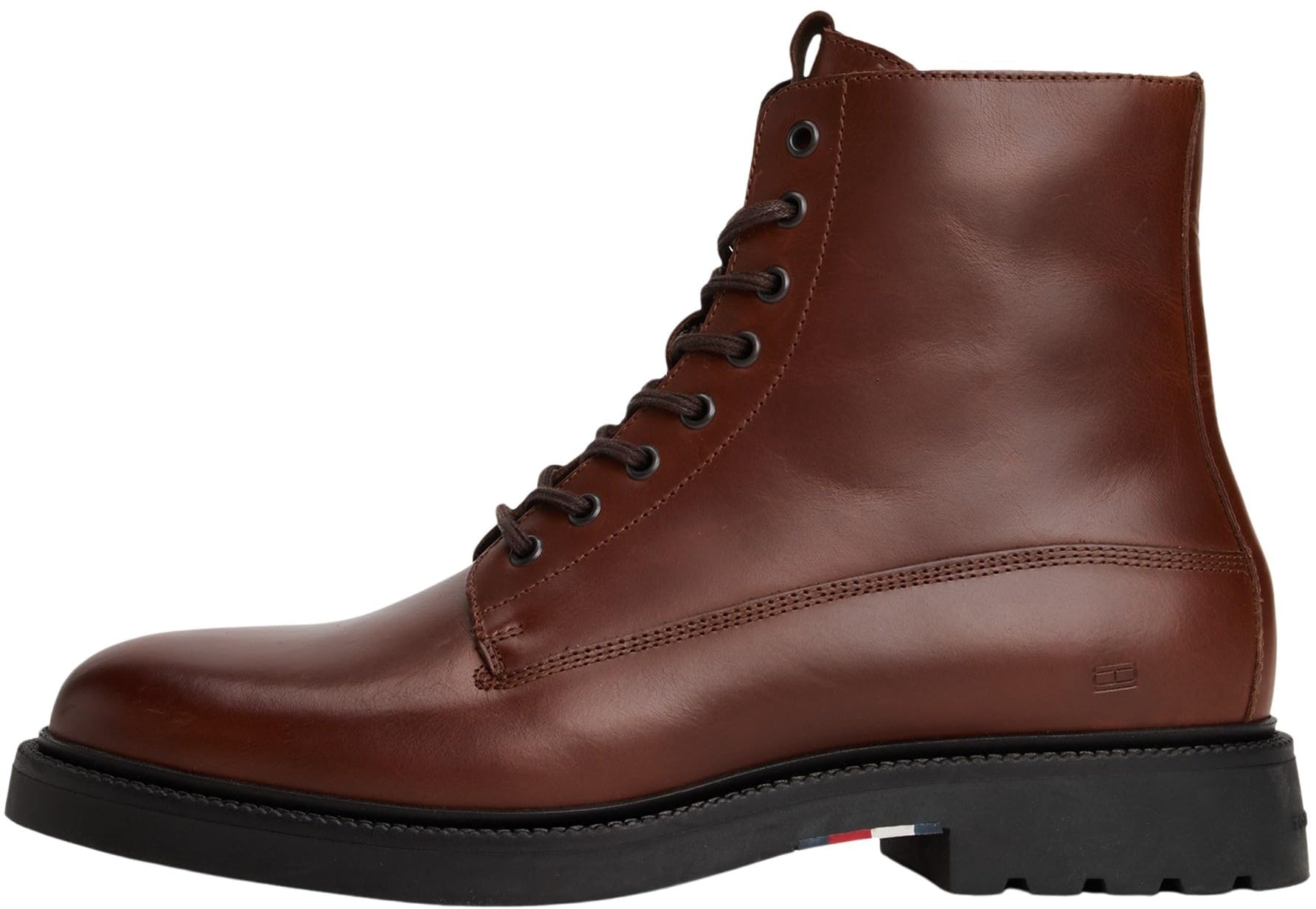 Tommy Hilfiger Men’s Comfort Leather Ankle Boots, Brown (Winter Cognac), 10.5