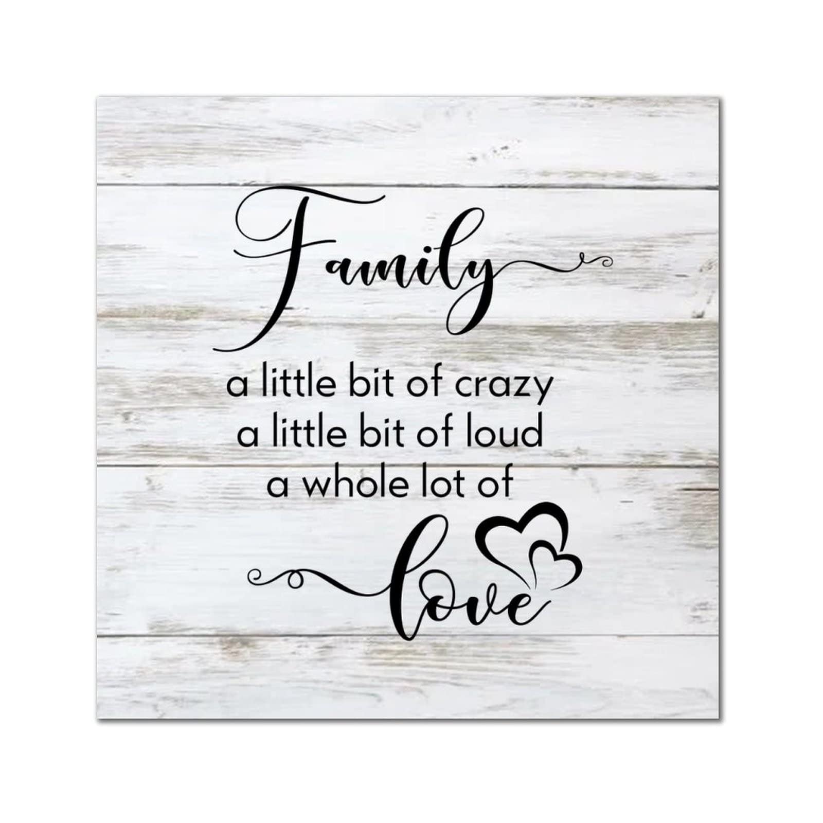 Plaque murale en bois Family cadeau idéal pour foyer uni