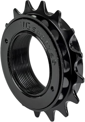 Miniatura 26 de VG SPORTS Rueda libre de bicicleta de una sola velocidad, 16T/18T/20T/22T/24T Compatible con piezas de repuesto Freehub tipo roscado de rueda libre