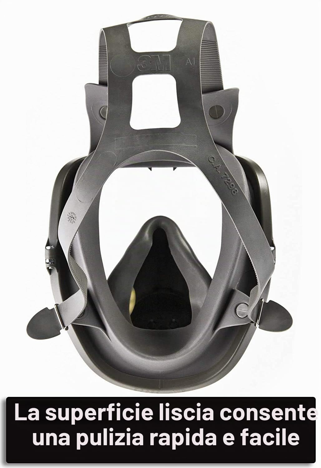 3M Respiratore riutilizzabile 6800, frontale pieno, medio, 1 ciascuno