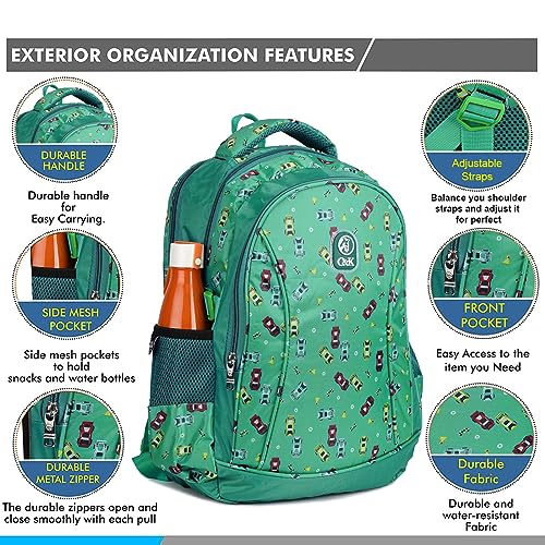 Image of Chris & Kate Multi Printed 32 Ltrs 45 cm Heavy Duty Padded and Spacious Bag for Boys and Girls School College Casual Daypack Water Resistance Backpack