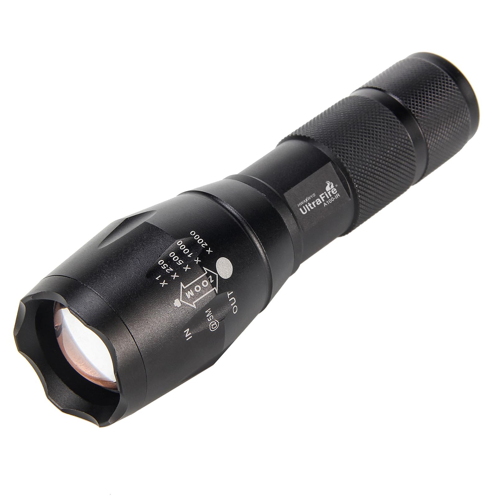 ULTRAFIRE IR Illuminator Flashlight, 850nm Focus Adjustable IR Led Flashlight Infrared Li…