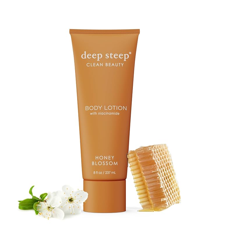 Deep Steep Body Lotion, Honey Blossom, 8oz – Niacinamide, Vegan
