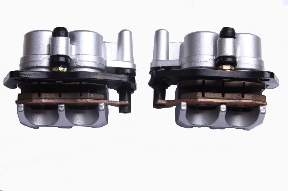 BH-Motor New LEFT & RIGHT FRONT BRAKE CALIPER SET FOR YAMAHA RHINO 660 450 YXR660 YXR450 2004-2009