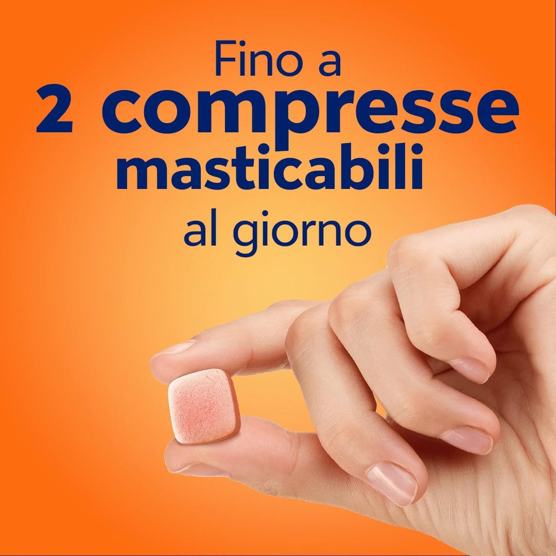 Cebion Vitamina C 500 mg Masticabile Arancia, Supporta il Sistema Immunitario e il Metabolismo Energetico, 120 Compresse, Integratore Alimentare​ + sacca da palestra