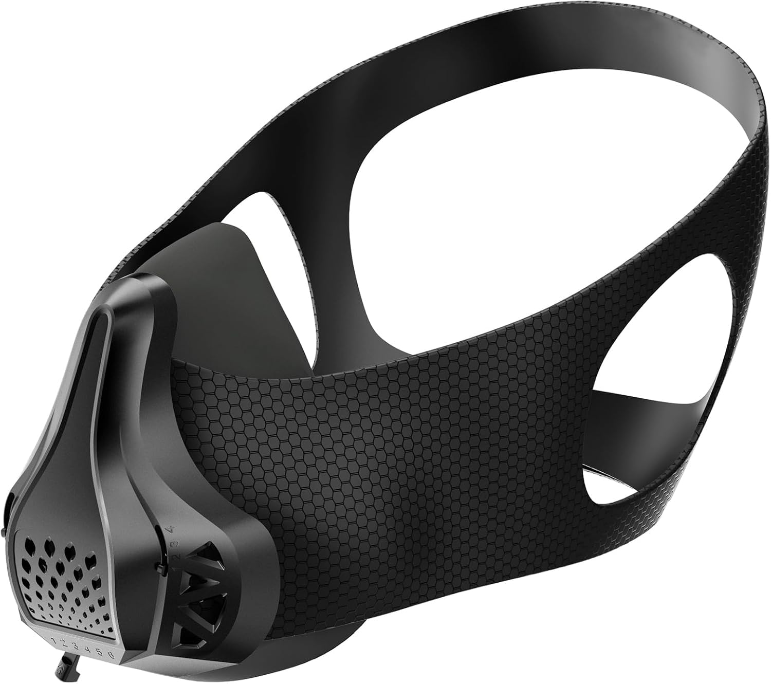 FDBRO Máscara Deportiva Negra 48 Niveles de respiración Máscara de altitud para Correr, Levantamiento de Pesas, Footing, Entrenamiento de Resistencia, Mejora de la Capacidad pulmonar