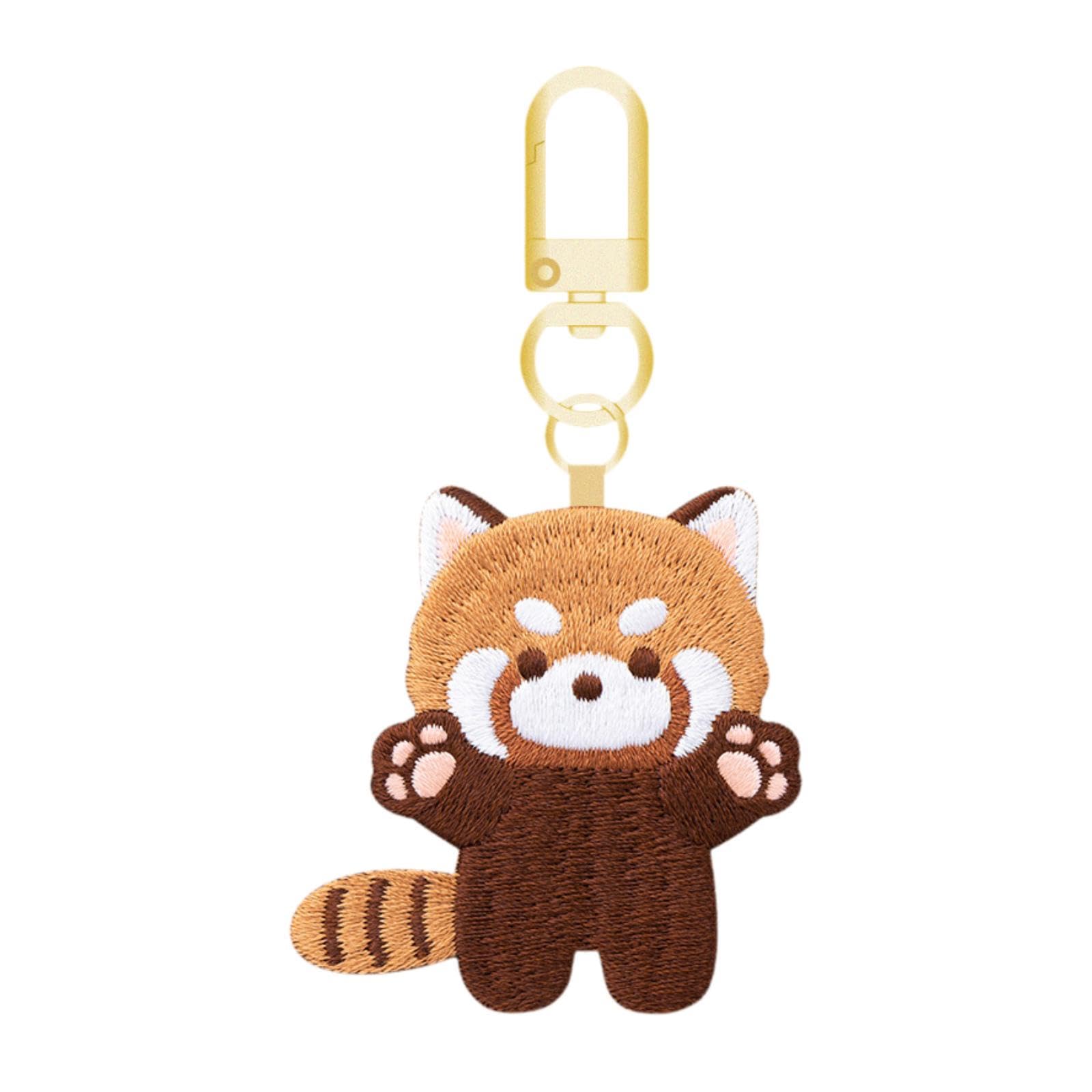 Amazon.co.jp: [Loigohon] レッサーパンダ キーホルダー 刺繍デザイン