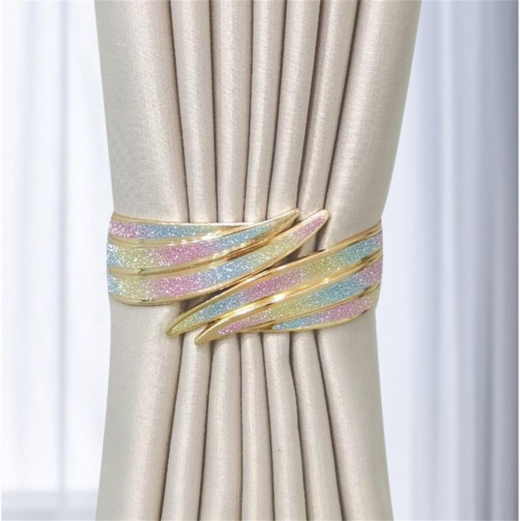 FMURY Hook Decoration Curtain Buckle Storage Tie Curtain Tie Strap Buckle to Collect Decorations(Black)