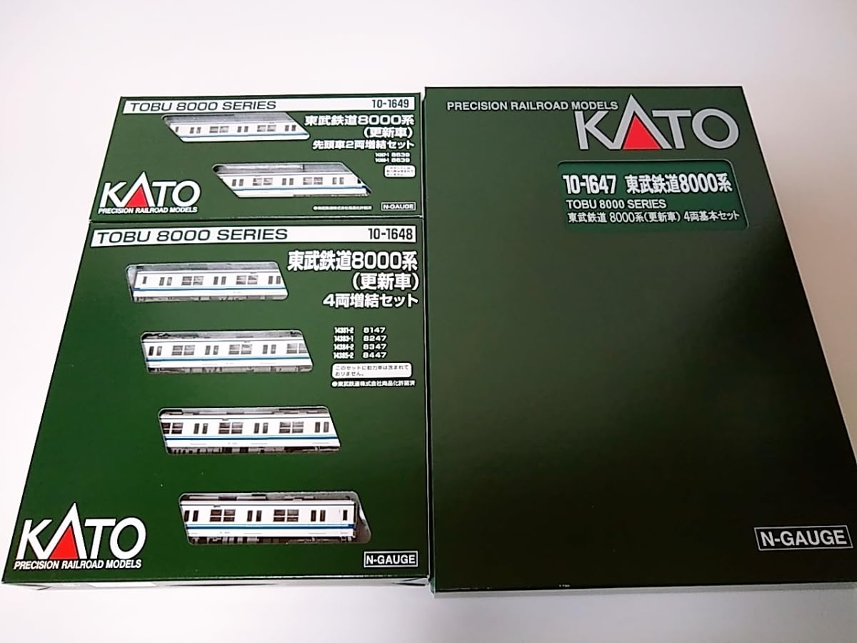 Amazon.co.jp: KATO 10-1647 東武鉄道8000系 更新車 4両基本