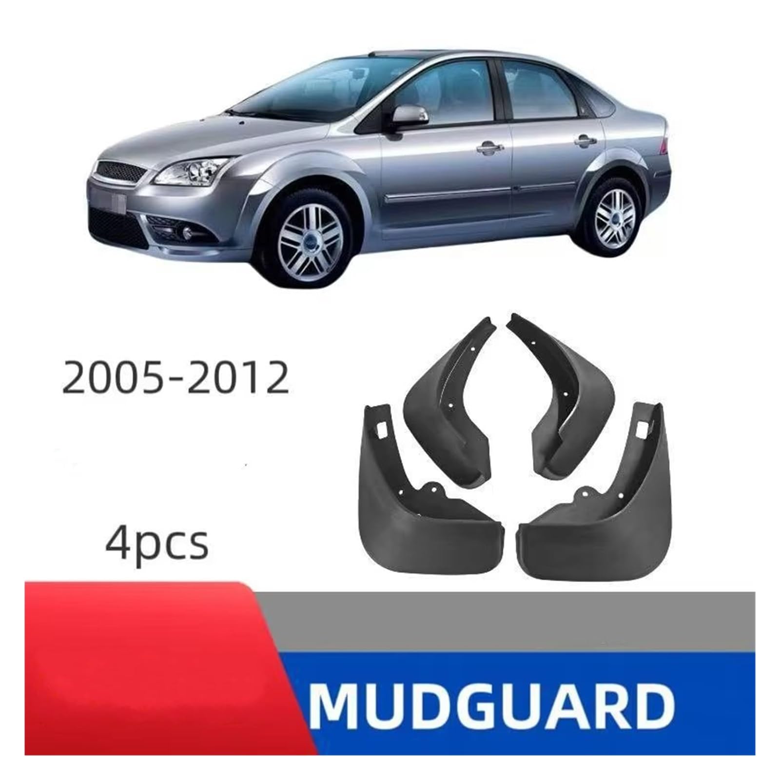 Per Ford Per Focus 2 Per Mk2 2005-2011 Parafanghi Paraspruzzi Parafango Auto Parafanghi Parafango Mud Flap Splash Guard