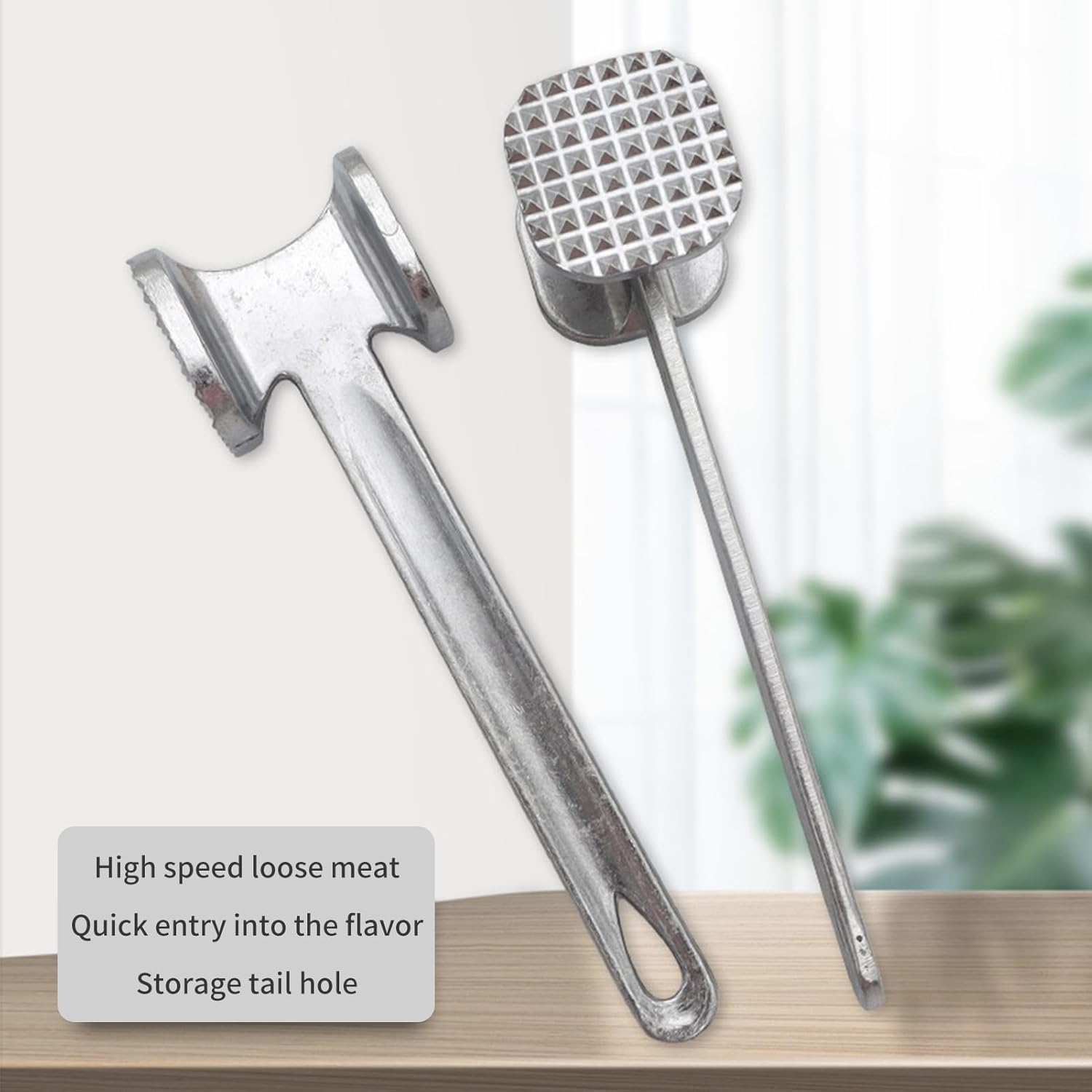 Exclusive | Aputue Meat Hammer, Stainless Steel Meat Mallet Tenderizer, Durable Kitchen Gadget for Pounding Chicken, Beef, Steak, Perfect for Home Chefs 2026 - view 3