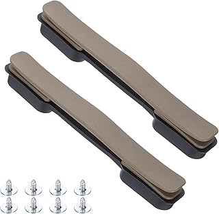 sourcing map 2 asas de equipaje de repuesto de 8.5 pulgadas para maleta, piezas de agarre de plástico con tornillos para caja de traje, color marrón