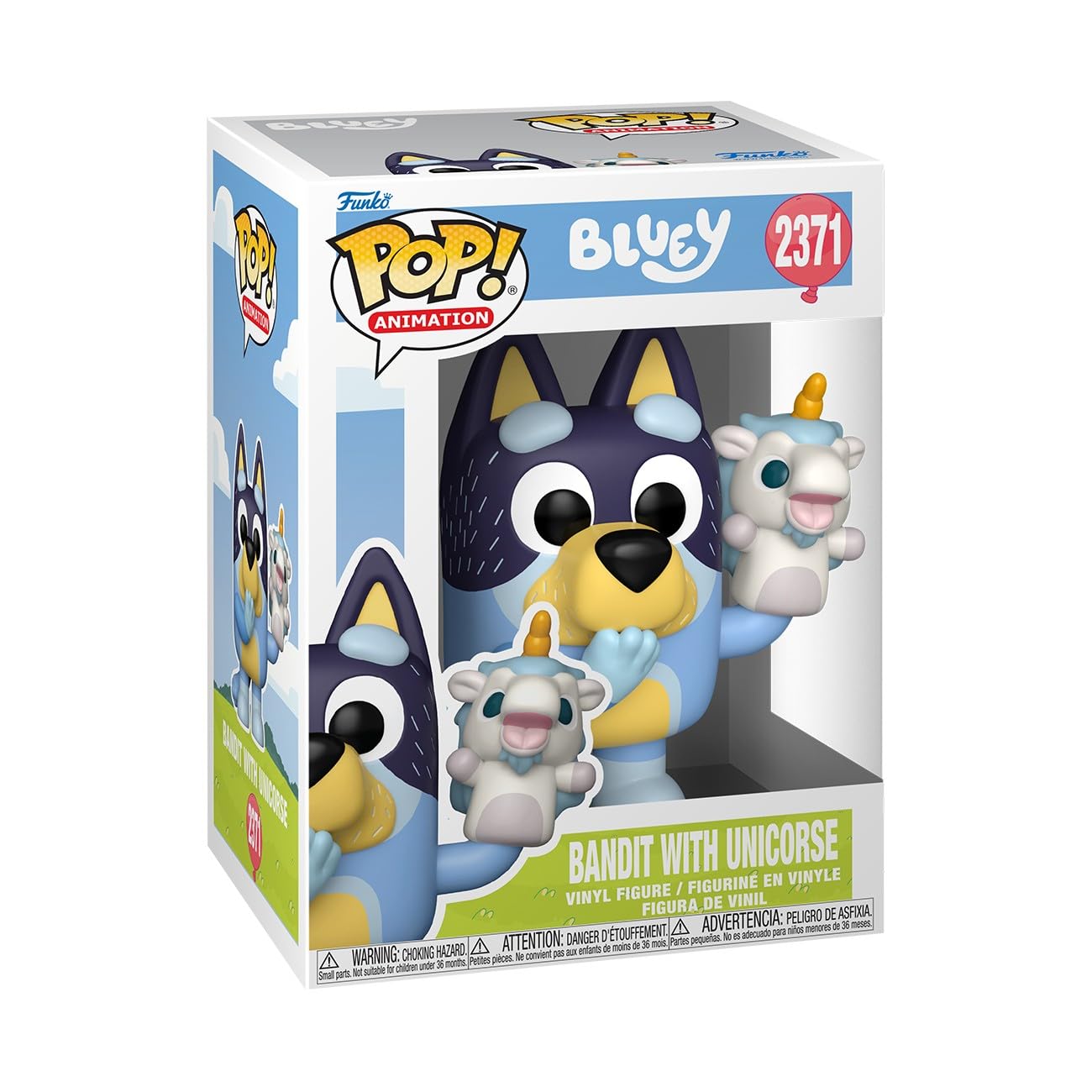 Funko POP! Animation: Bluey - Bandit with Unicourse - Collectable Vinyl Figure - Gift Idea - Official Merchandise - Toys For Kids & Adults - Model Figure for Collectors and Display