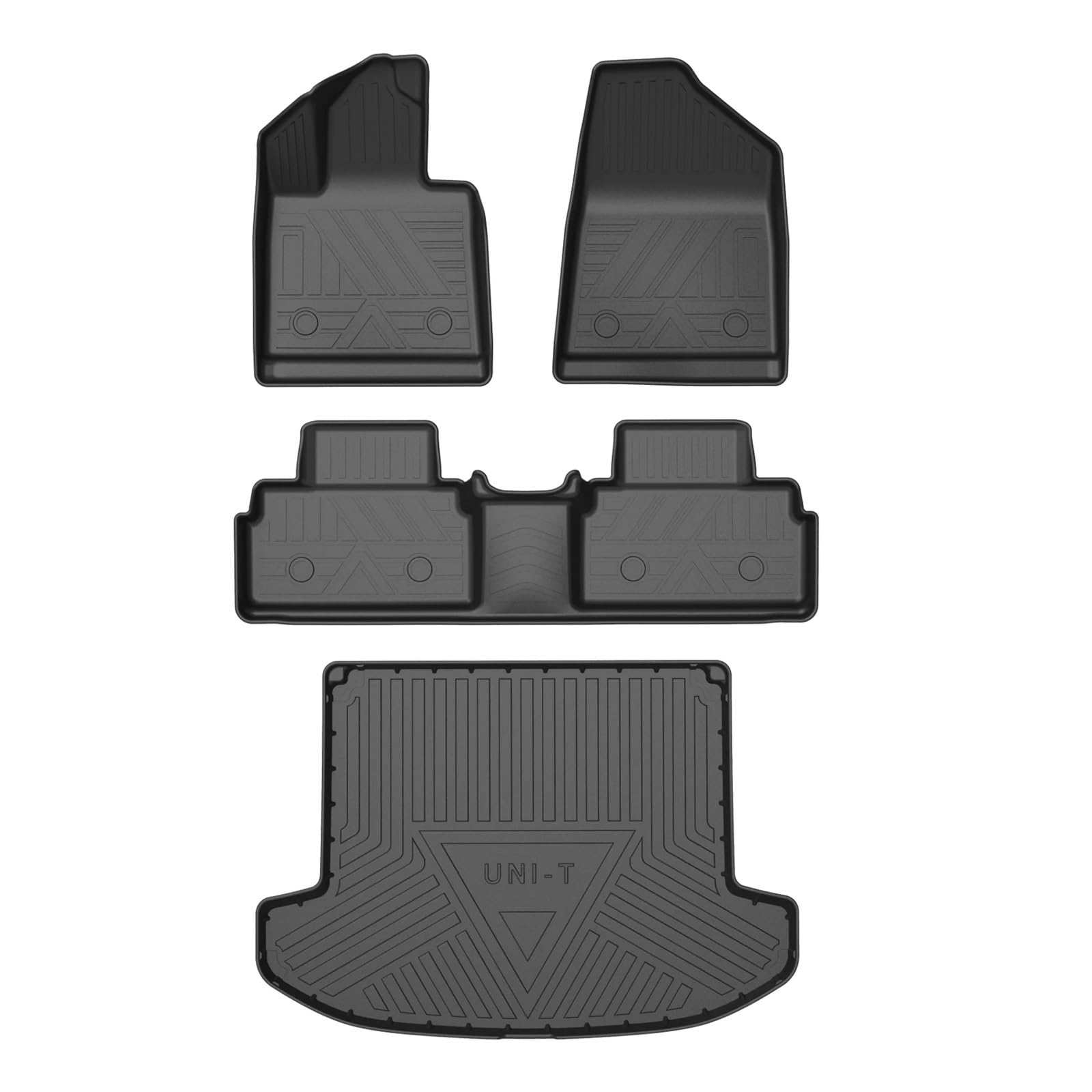 feiluod Car Floor Mats Trunk Pad Compatible with Changan UNI-T Auto All-Weather TPE 3D Foot Mat Accessories Left