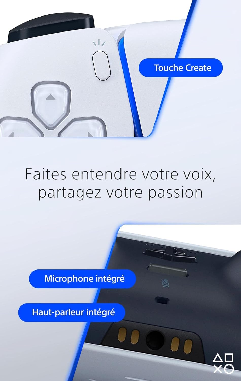Manette PS5 DualSense | Immersion Haptique & Gachettes Adaptatives | Sans Fil Bluetooth - Description