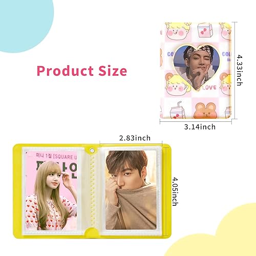 Miniatura 6 de Carpeta Kpop de 3 pulgadas para tarjetas fotográficas, mini álbum de fotos, carpeta Kpop para tarjetas fotográficas, álbum Kpop hueco con 40