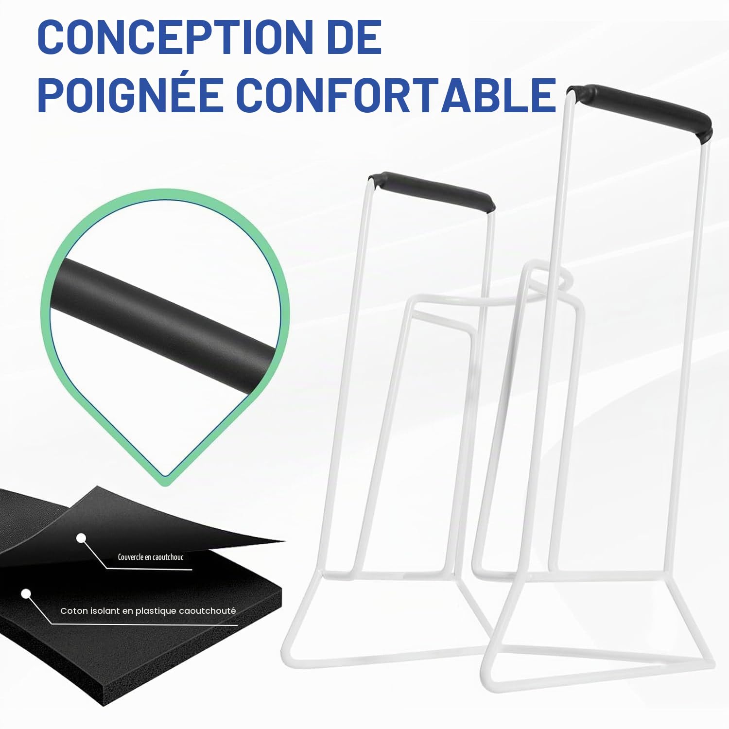 Enfile Bas de Contention, Enfile Bas de Contention, Poignées en Mousse Confortable, Aide à mettre et à enlever chaussettes, Aide à la Mobilité, Pour Senior, Idéal pour Personne Âgées