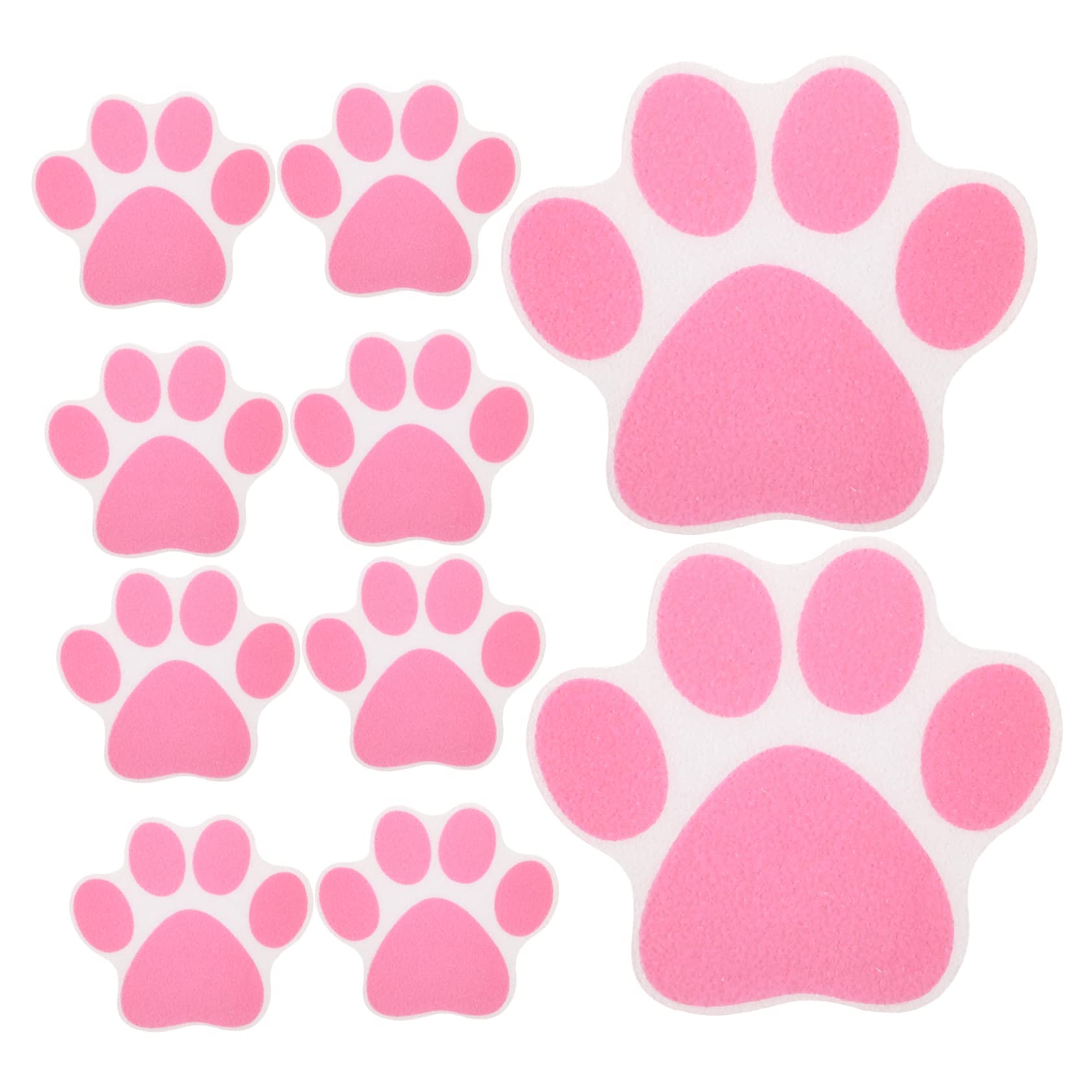 Cabilock 10pcs Non Slip Paw Decals for Bathtub Shower Self Adhesive Floor Stickers Cute Dog Paw Design for Enhanced Safety Slippery Surfaces Adhesion for Family Protection