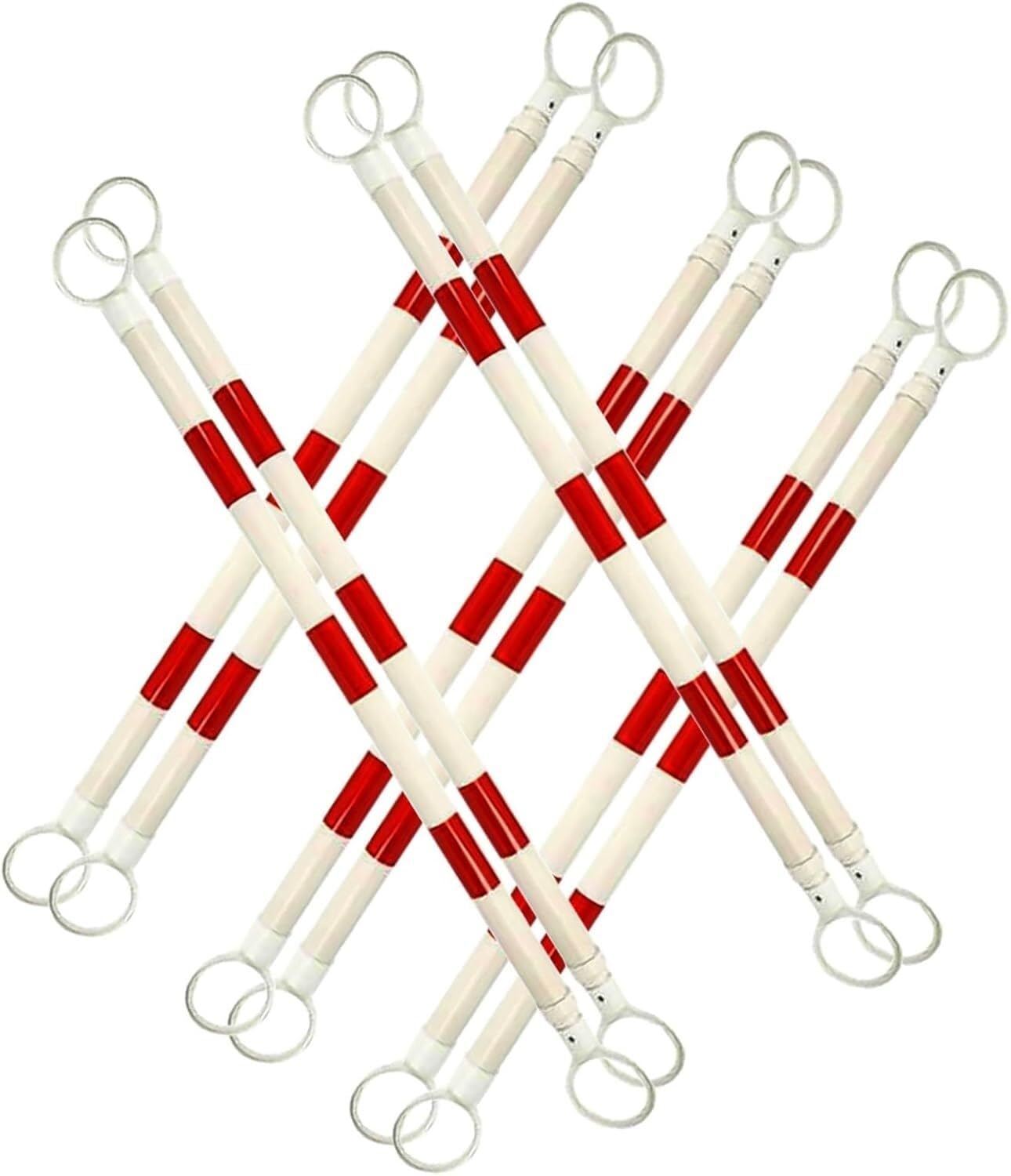 IUokLU Reflective Traffic Cone Bars - Retractable Connecting Poles for Safety Barricades - Multicolor - Perfect for Road Safety, Events, and Crowd Control
