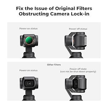 ゆん DJI Pocket 2   NDフィルター付き DJI Osmo Pocket / 2 用 NDフィルター セット 3種 (ND4 ND8 ND16