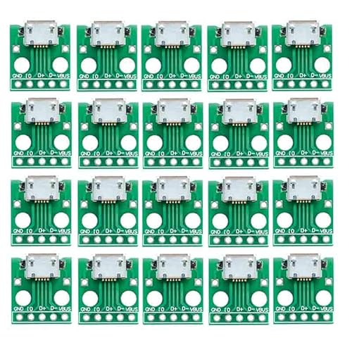 20PCS Micro USB to DIP 2.54mm �V�[���h