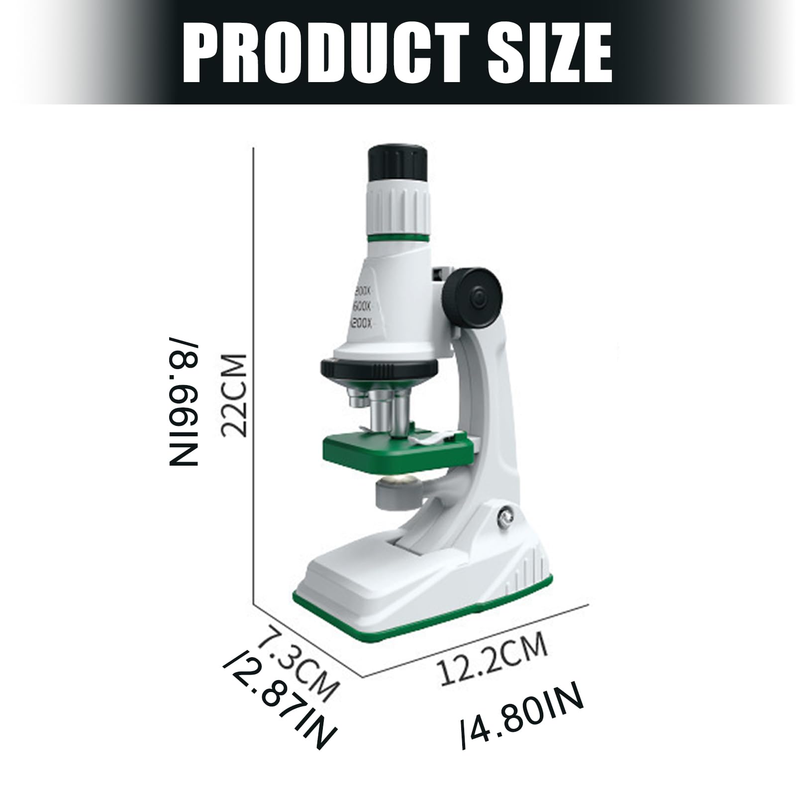 Set microscopio pratico per studenti scienziati migliora le capacità osservazione Regalo educativo sicuro Giocattolo per la scoperta scientifica dei bambini
