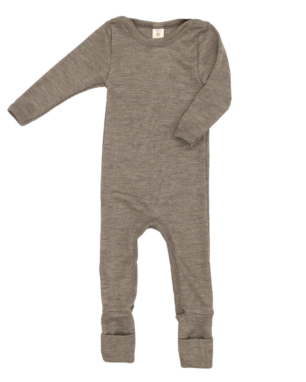 Engel, Licht slaappakje met omslag manchetten, 70% wol (Merino, kbT), 30% zijde, walnoot, 74-80