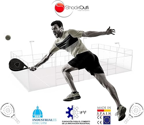 Miniatura 8 de ShockOut Dual Pro Grip + Overgrip (blancoamarillo) - Sistema combinado de absorción de impactos y mejora de agarre para deportes de raqueta