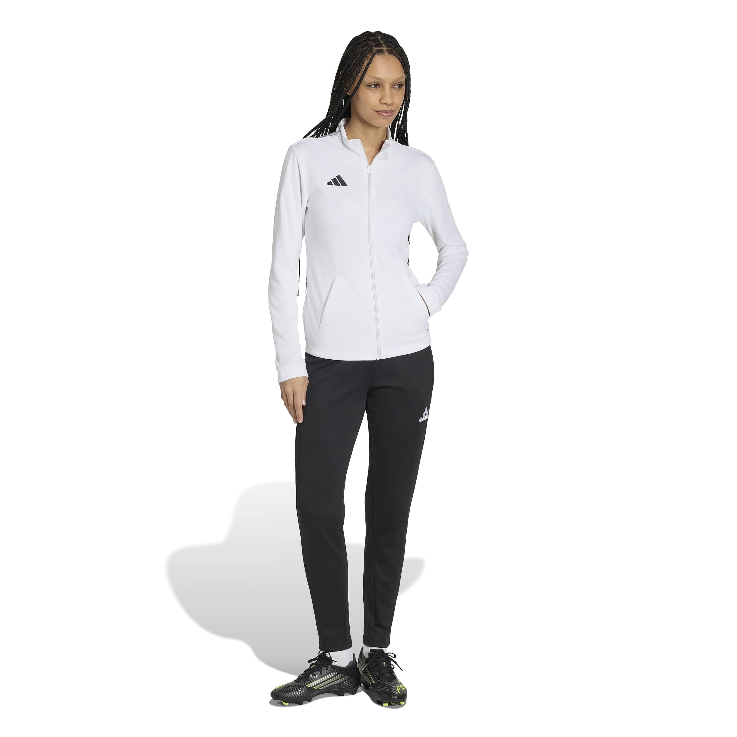 adidas Kobiety Entrada26 Track Sweatshirt, white/black, M