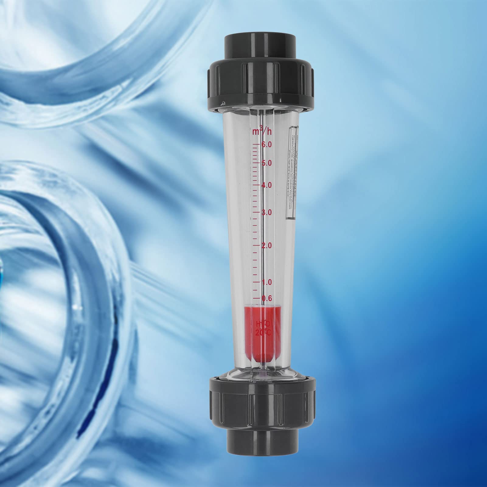 0,6‑6 M³/h Misuratore di Portata per Acqua con Misuratore di Portata in Plastica con Galleggiante in ABS per Tubo DN32 da 40 Mm