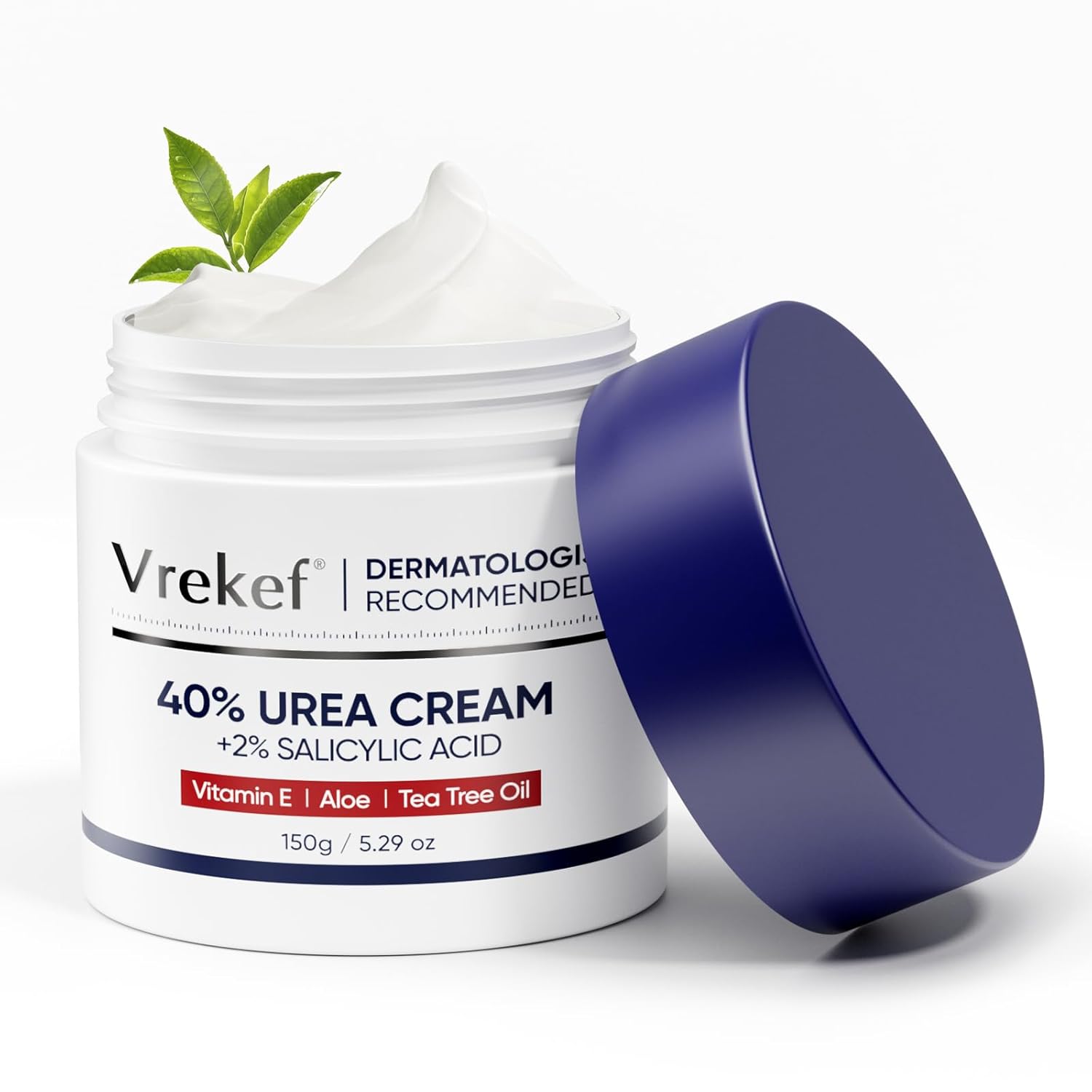Urea Cream 40 Percent for Feet Maximum Strength, Urea Cream 40% Plus Salicylic Acid 2%, Foot & Hand Cream for Dry Cracked (Classic)