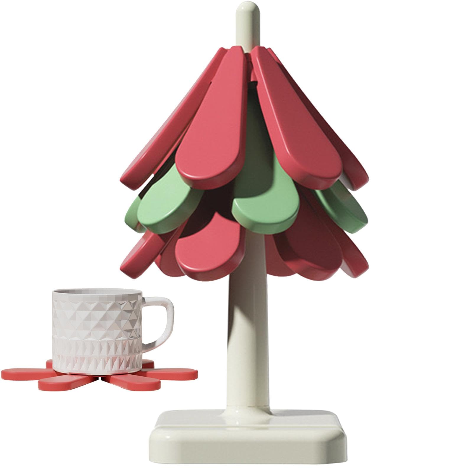 Set di sottobicchieri a forma di albero di Natale - Decorazione