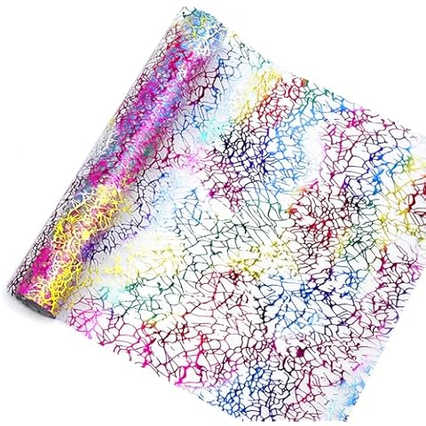 Rainbow Table Runner with Glitter Motif Cover
