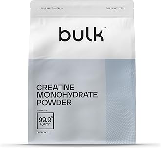 Bulk Creatine Monohydrate Powder 500g | Micronised Creatine Supplement for Strength, Power & Performance | Unflavoured Vegan, Easy to Dissolve | Performance Boosting Supplement for Men & Women