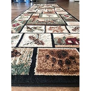 Cabin Style Runner Area Rug Rustic Native American Western Country Bear Elk Deer Wildlife Lodge Native Design 386 (2 Feet 2 Inch X 7 Feet 2 Inch) Cabin Style Runner Area Rug Rustic Native American Western Country Bear Elk Deer Wildlife Lodge Native Design 386 2 Feet 2 Inch X 7 Feet 2 Inch