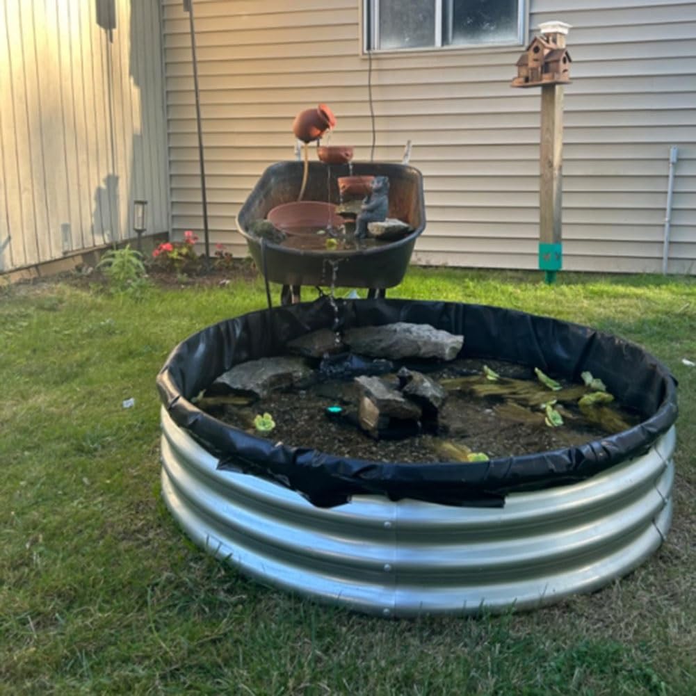 Telo di copertura per stagno esterno, 2 x 7 m, per stagni koi, giardino, stagni di pesci fuori terra e giardini acquatici interni, telone impermeabile