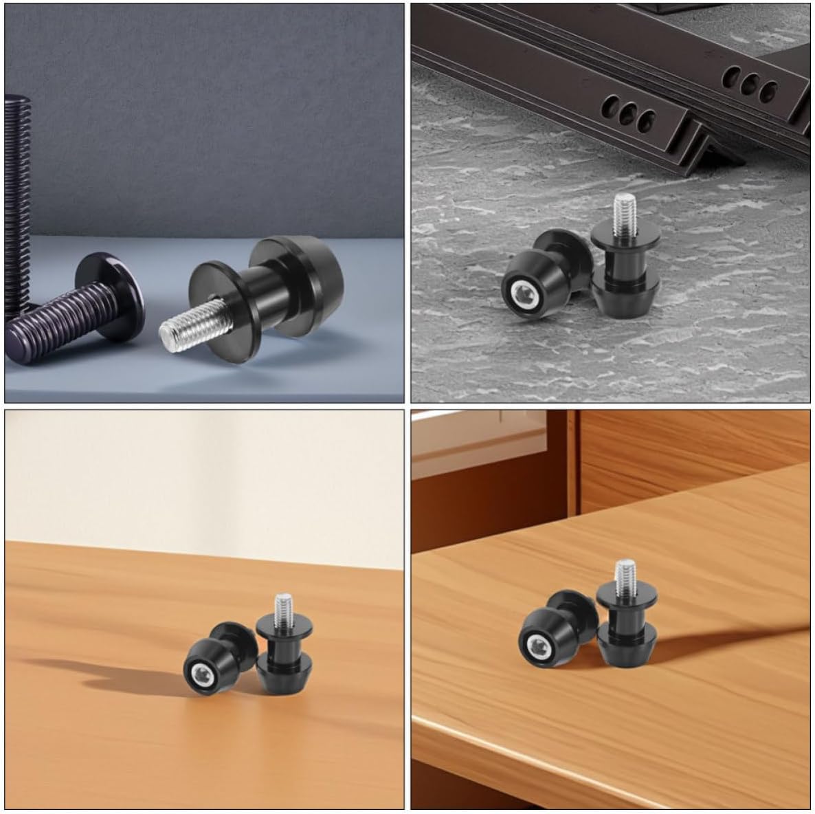 2pcs Motorcycle Swingarm Screw Stand Aluminum Alloy Replacement Swing Arm Spools Sliders with Versatile Compatibility and Easy Installation for Motorcycles