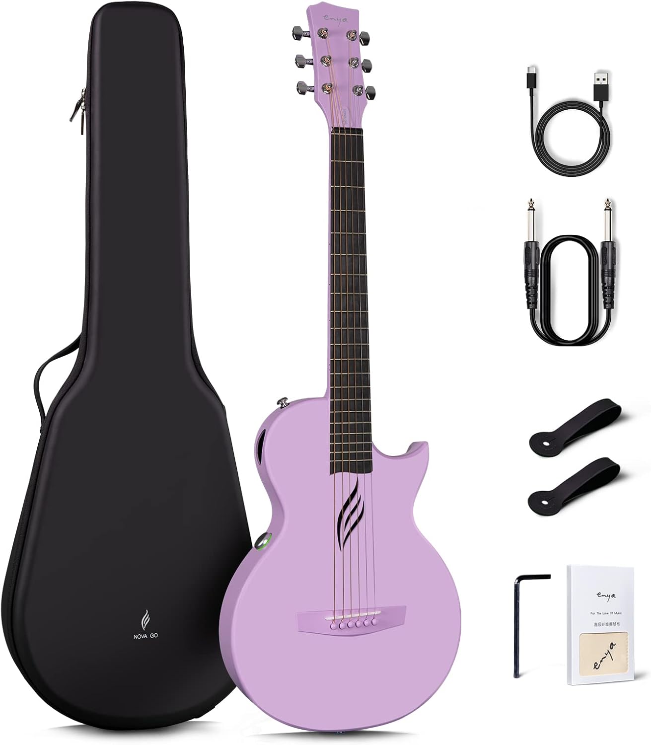 Enya NOVA Go SP1 Carbon Fiber Acoustic Electric Guitar with