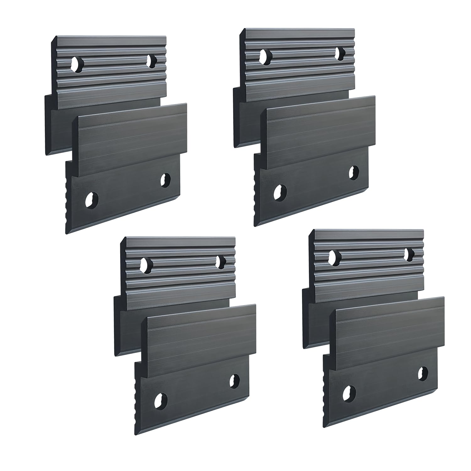 4 Pairs 2 Inch French Cleat Hanger Heavy Duty Aluminum Z Bar Mount