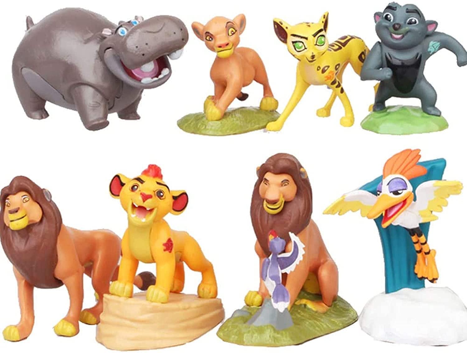 RVM Toys Lion King Set of 8 Action Figure 6-8CM Limited Edition for Car Dashboard, Decoration, Cake, Office Desk & Study Table Toy