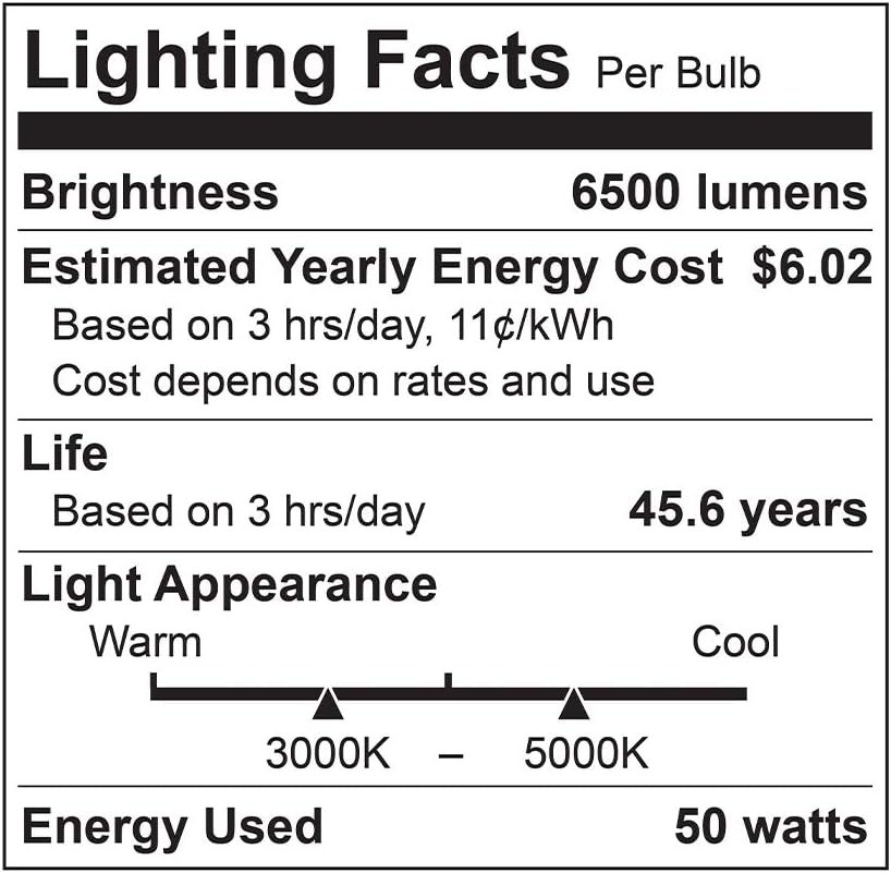 Euri Lighting EUD4-50W103sw-W, Linkable 4FT Dual CCT Tunable Linear Up/Down Light, 50W, 6500lm, 3000K/4000K/5000K, 120-277V, Damp Rated, 0-10V Dimmable, ETL & DLC Certified, 5YR 50K HR Warranty White
