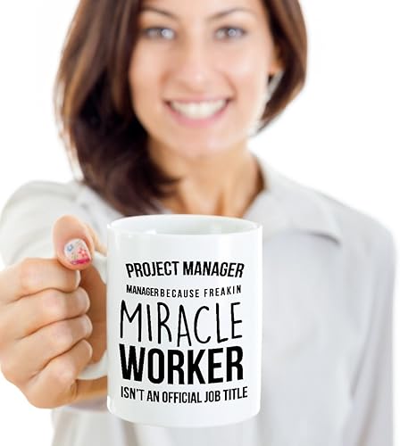 Miniatura 4 de Mejor taza de café-Gerente de proyectos Ideas de regalos para hombres y mujeres. Gerente de proyectos porque el monstruo en el trabajador milagroso